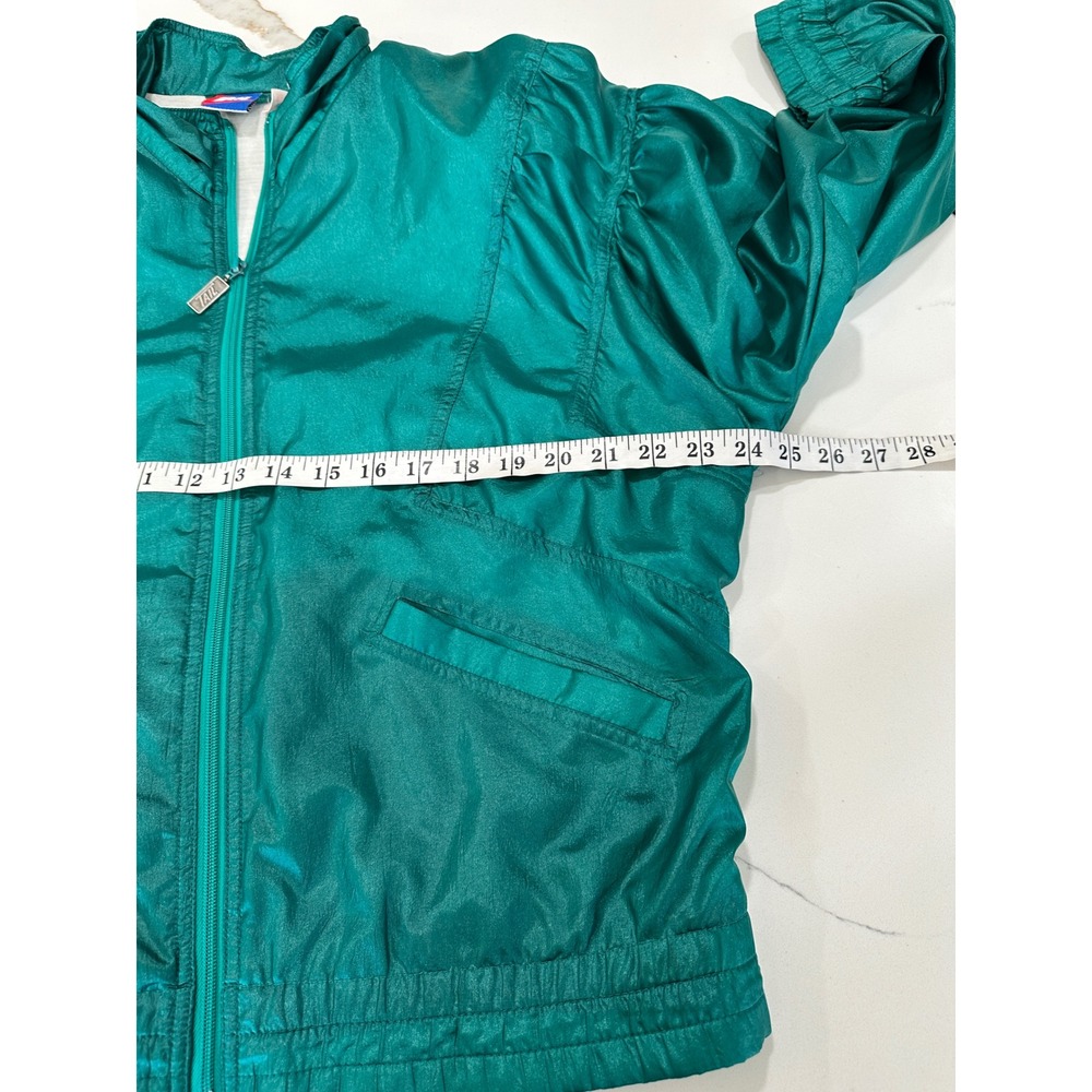 Vtg TAIL Sporty Teal Tracksuit Womens M Jacket Pants Retro Tennis - Picture 8 of 13